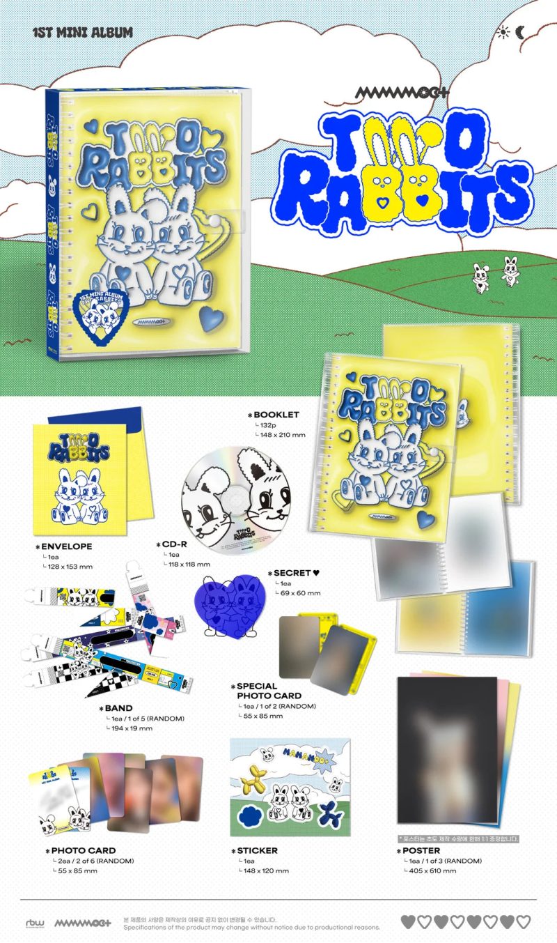 mamamoo 1st mini album two rabbits album packaging preview v0 lwns21j86icb1